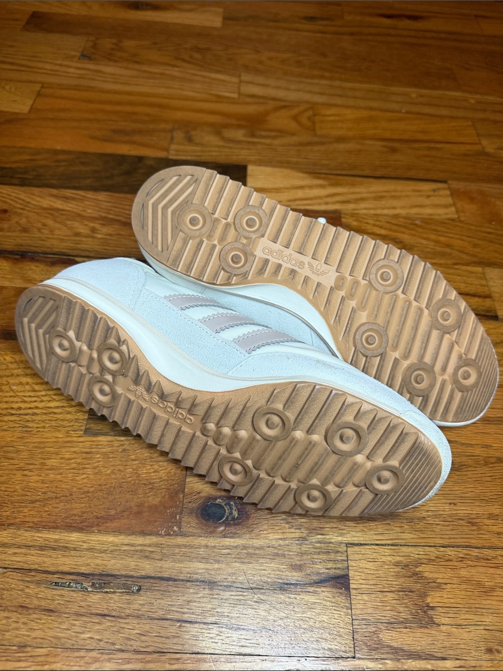 adidas Cream and Light Beige Vintage Runner Sneakers - Picture 4 of 4